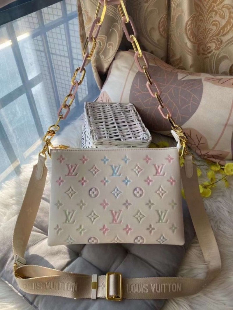 Loius Vutton_LV Coussin Bag With OG Box & Dust Bag (White Multi - 254)