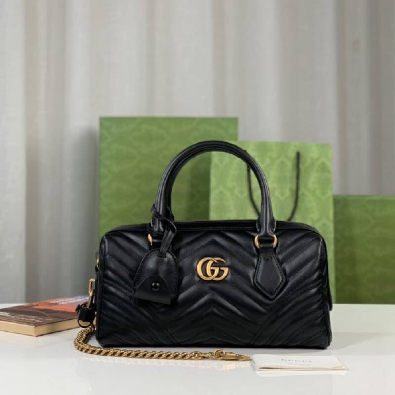 Guchi_746319_Marmont_Top_Handle_Speedy_Premium_Bag_With_OG_Box_&_Dust_Bag_&_Carry_Bag_&_Accessories_(Black-902)
